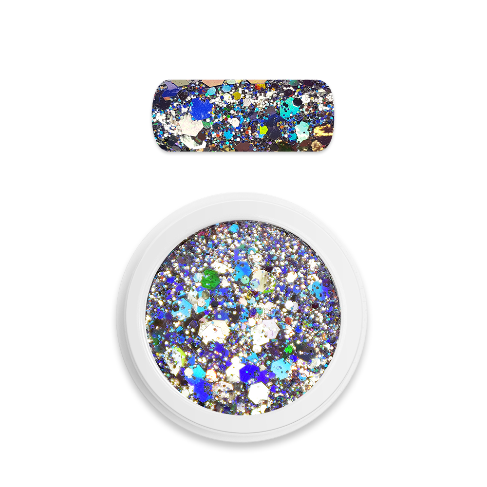 Holo Glitter Mix 01 Silver