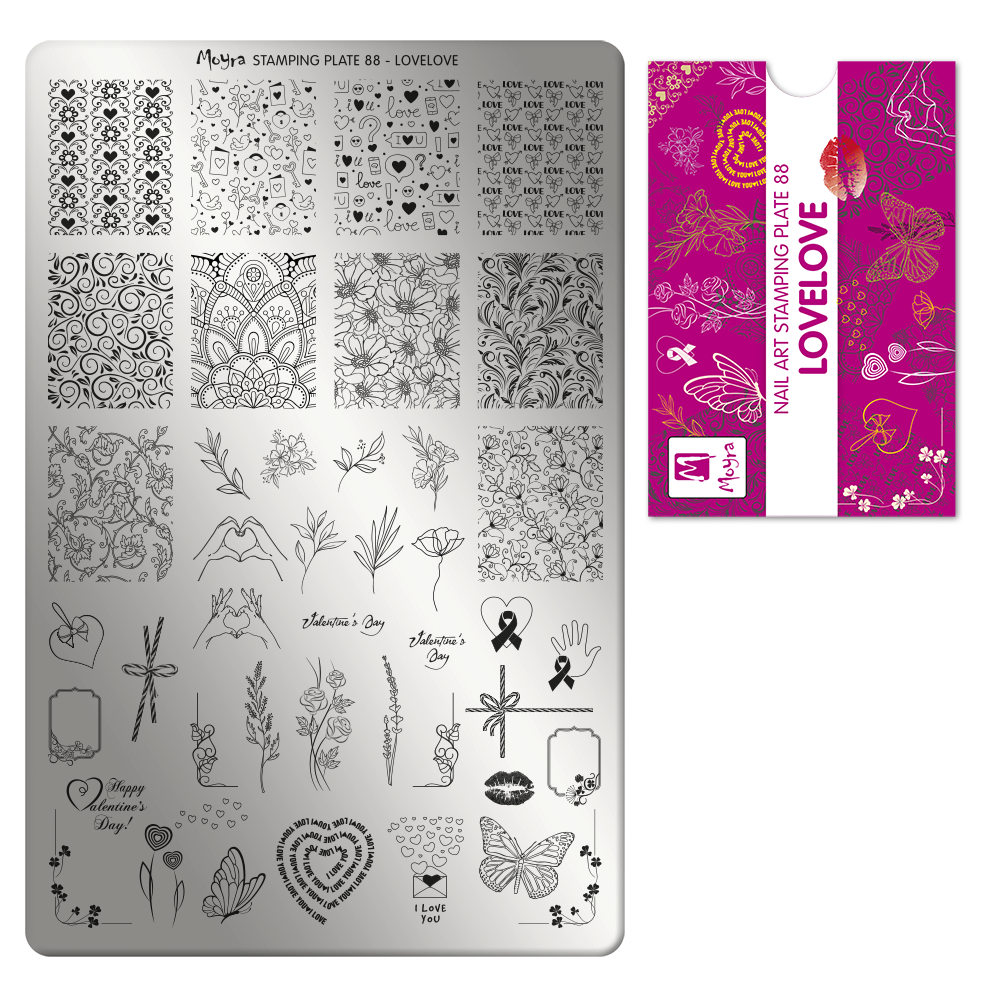 Stamping Plate 88 Love Love
