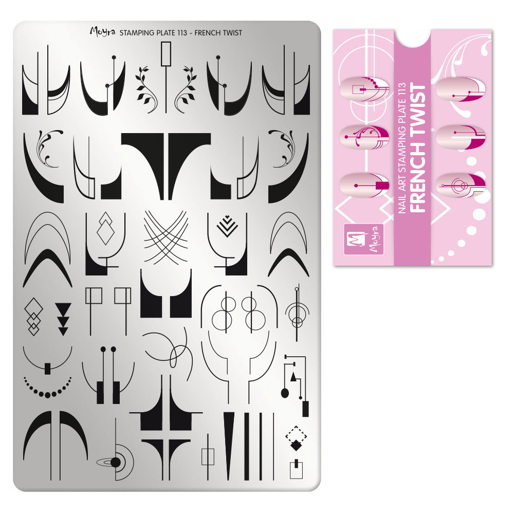 **Stamping Plate 113 French Twist