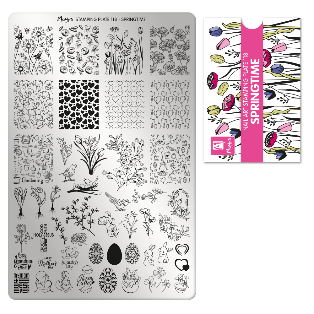 **Stamping Plate 118 Springtime