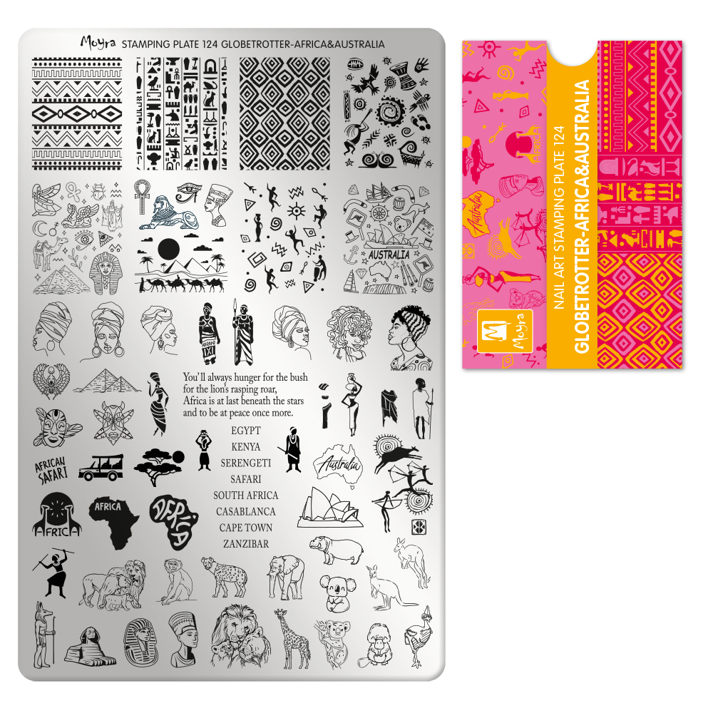 **Stamping Plate 124 Globetrotter - Africa & Australia