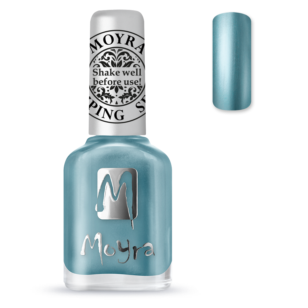 *Stamping Nail Polish - Chrome Blue SP26
