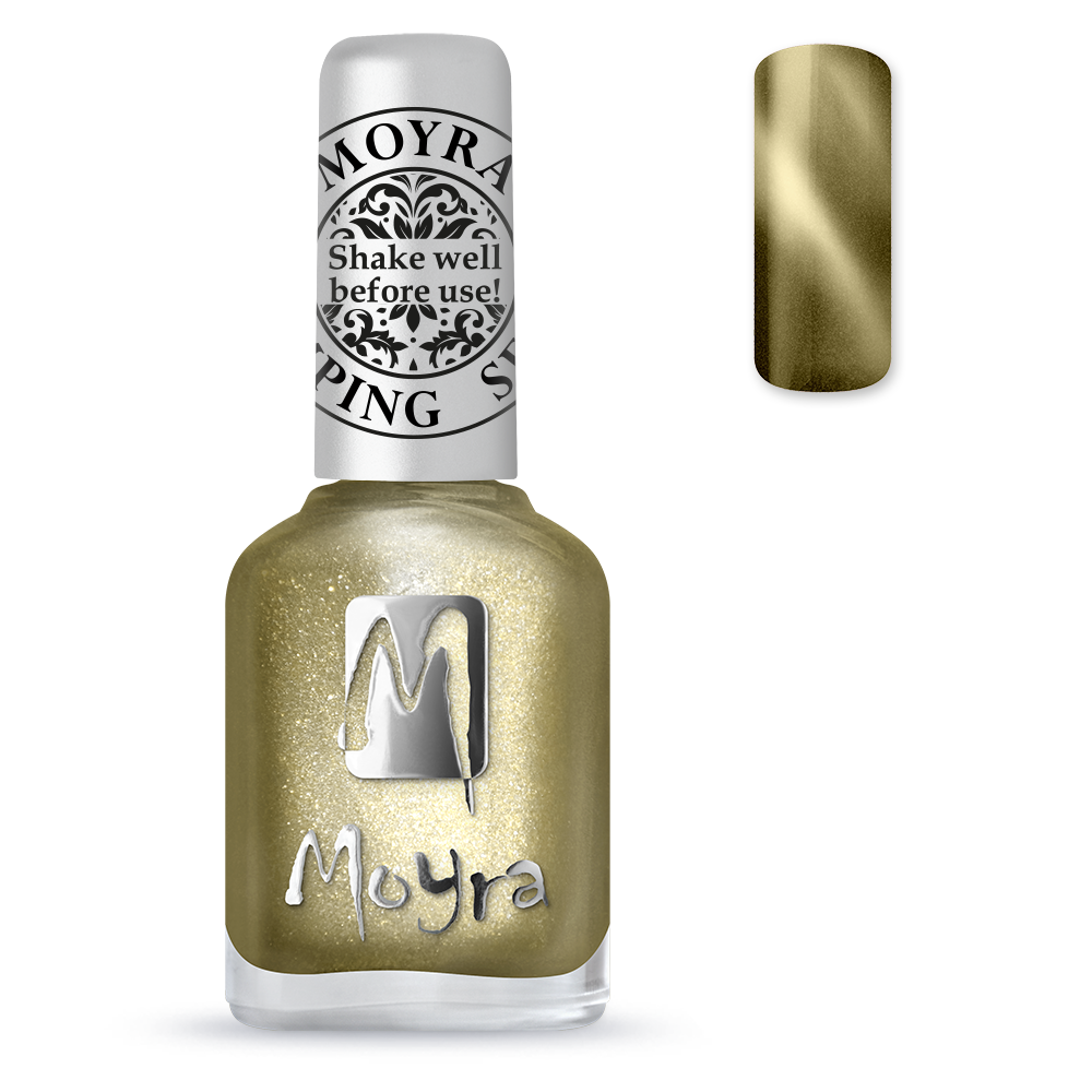 *Stamping Nail Polish - Cat's Eye Magnetic Gold SP31