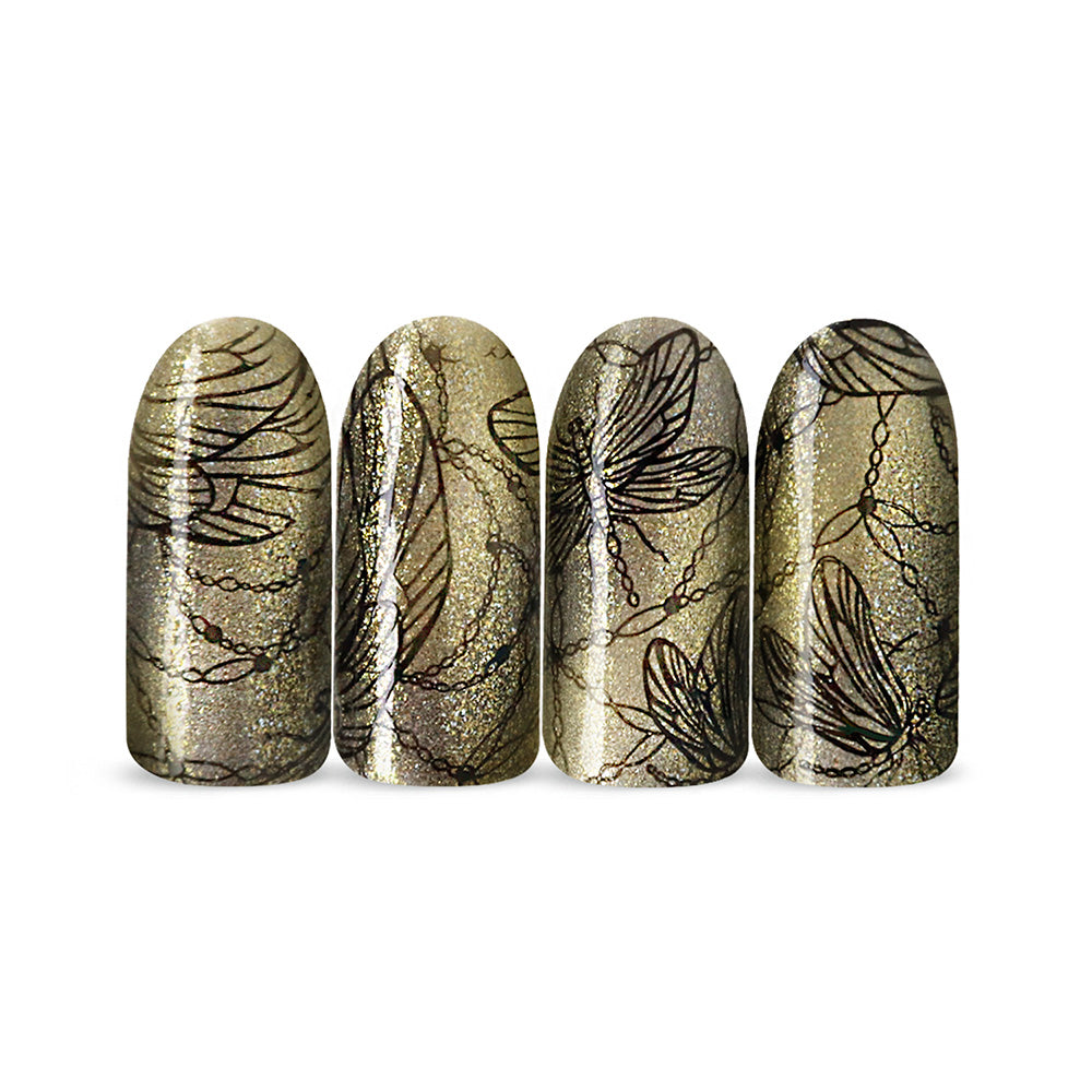 *Stamping Nail Polish - Cat's Eye Magnetic Gold SP31