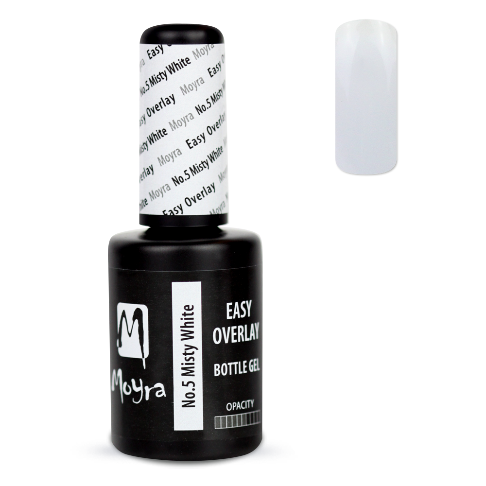 Moyra easy overlay bottle gel No 05 Misty white