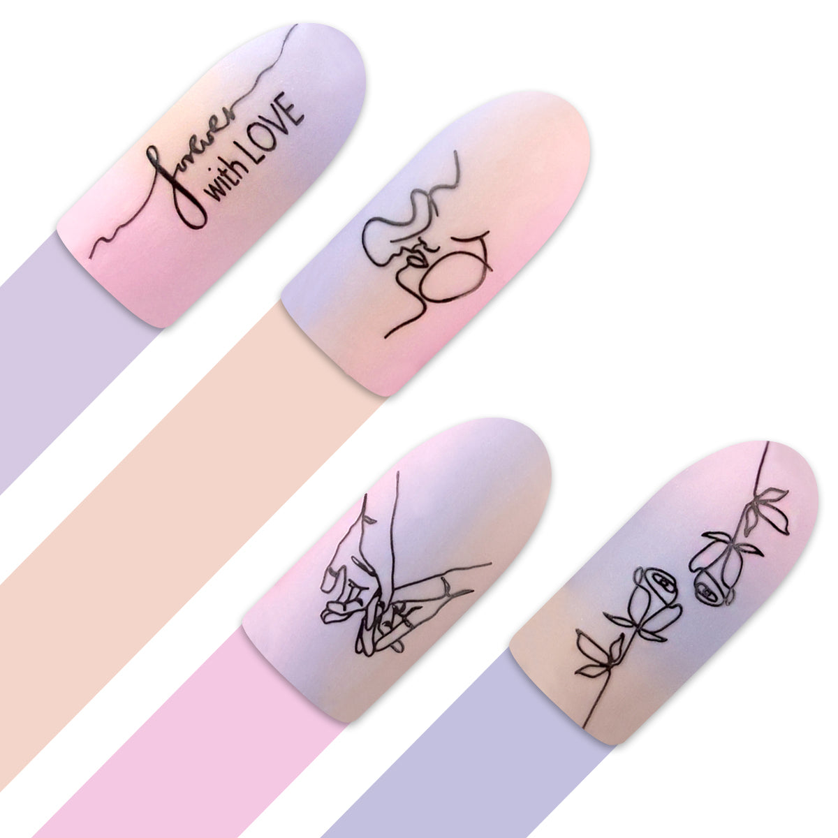 **Stamping Plate 102 Fine Lines & Optional try on plate sheet