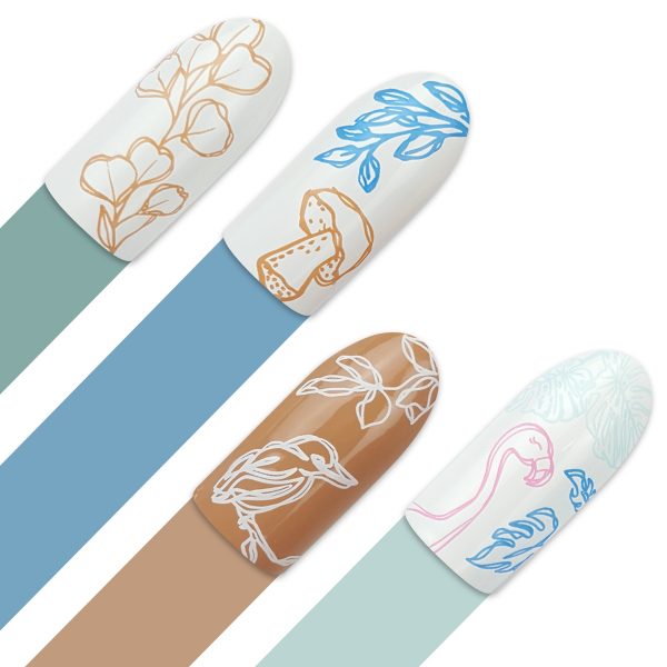 **Stamping Plate 125 Esquisse & Optional try on plate sheet