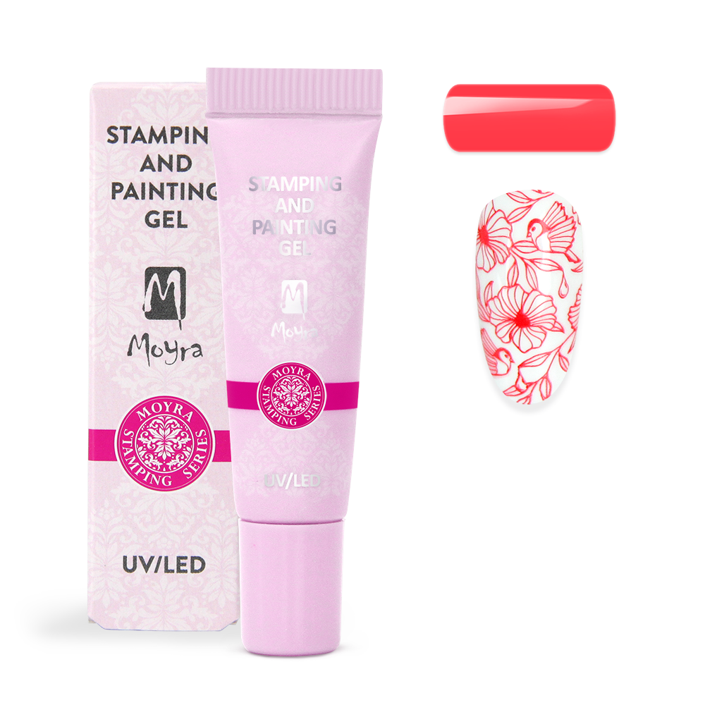 Stamping and Painting Gel 12 - Vivid Red