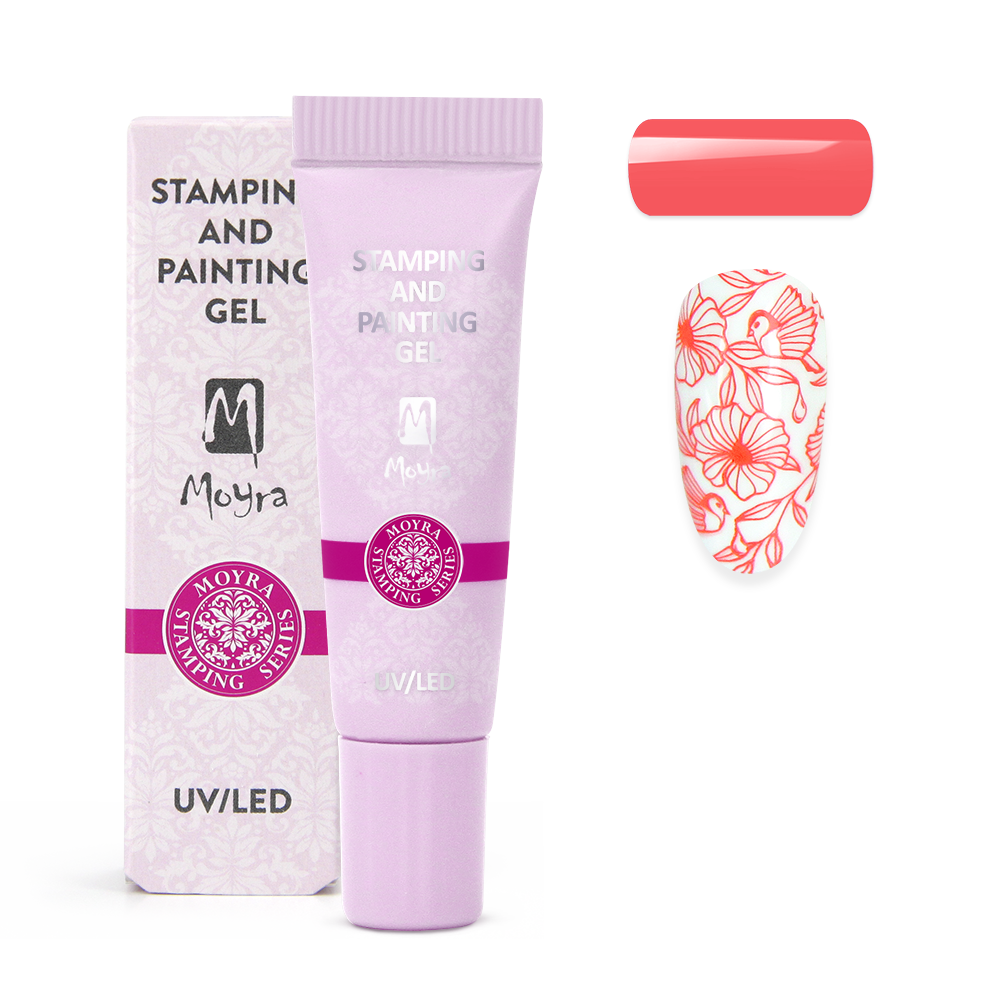 Stamping and Painting Gel 16 - Vivid Coral