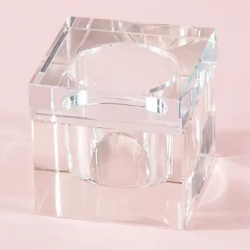 Crystal Dappen Dish with Lid
