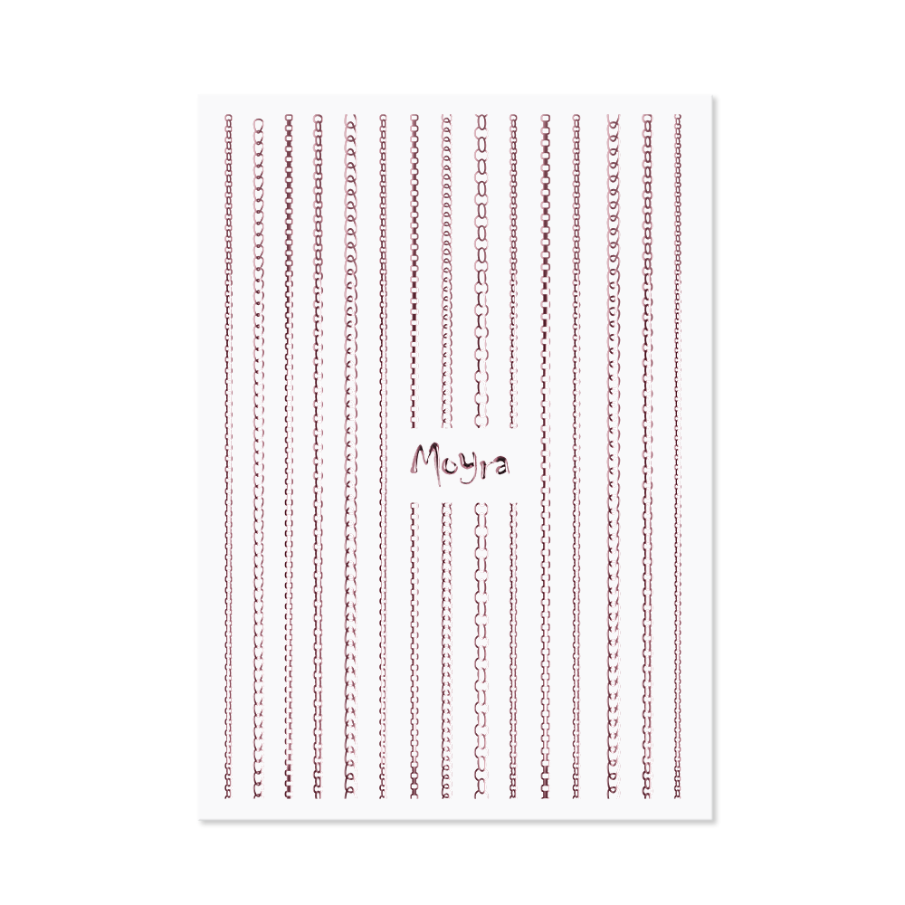 Nail Art Strips Rose Gold Chain 03