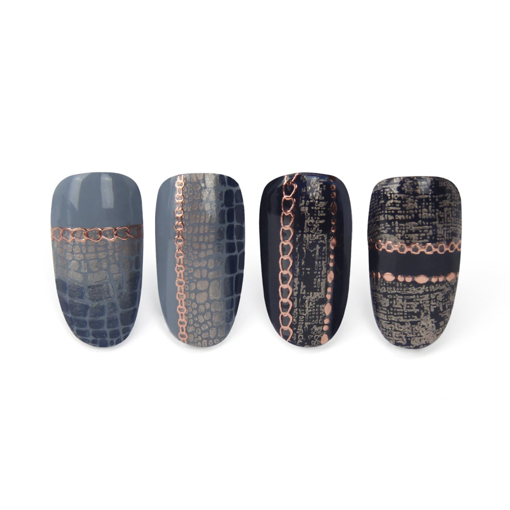 Nail Art Strips Rose Gold Dots 03