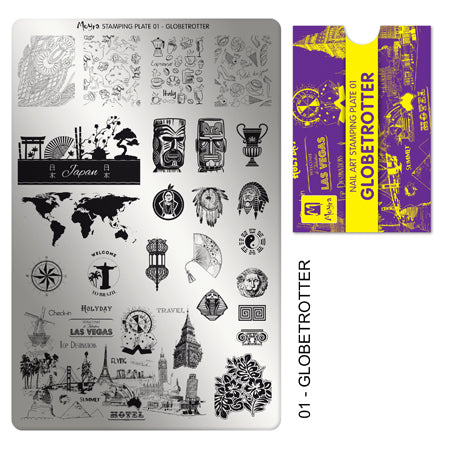 **Stamping Plate 01 Globetrotter