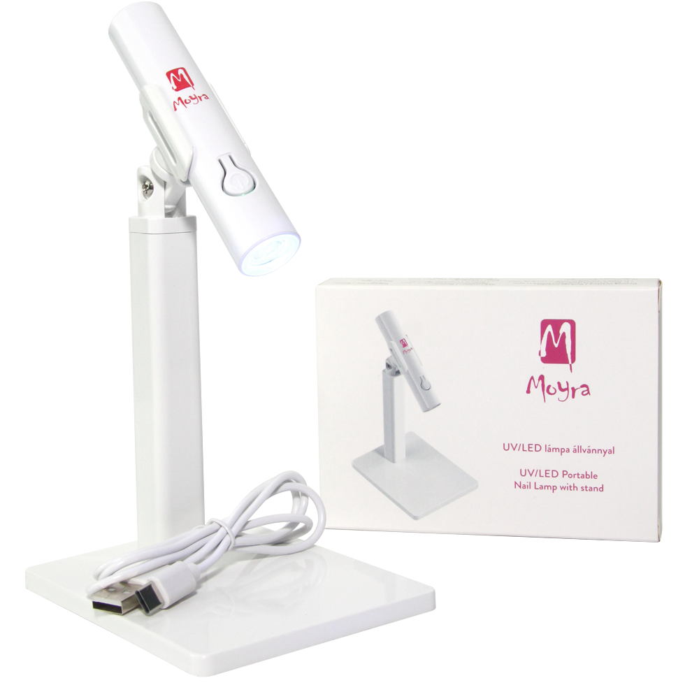 Moyra portable UV/LED nail lamp with stand