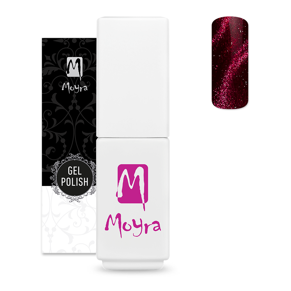 Moyra mini gel polish magnetic collection 504 Burgundy red