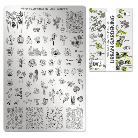 Stamping Plate 105 Urban Gardening