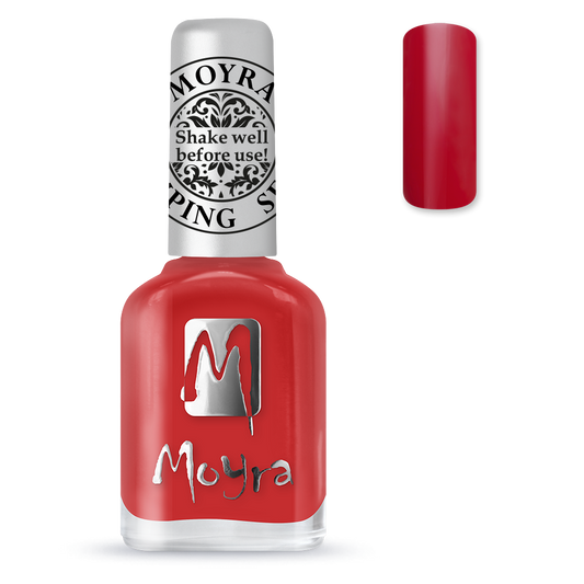 Moyra stamping nail polish SP02 red