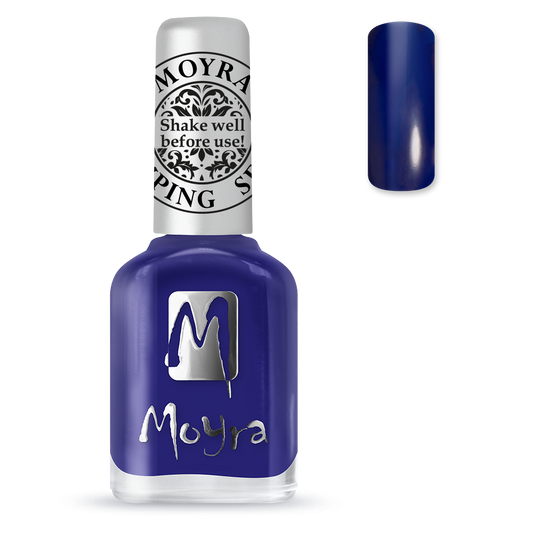 Moyra stamping nail polish SP05 blue