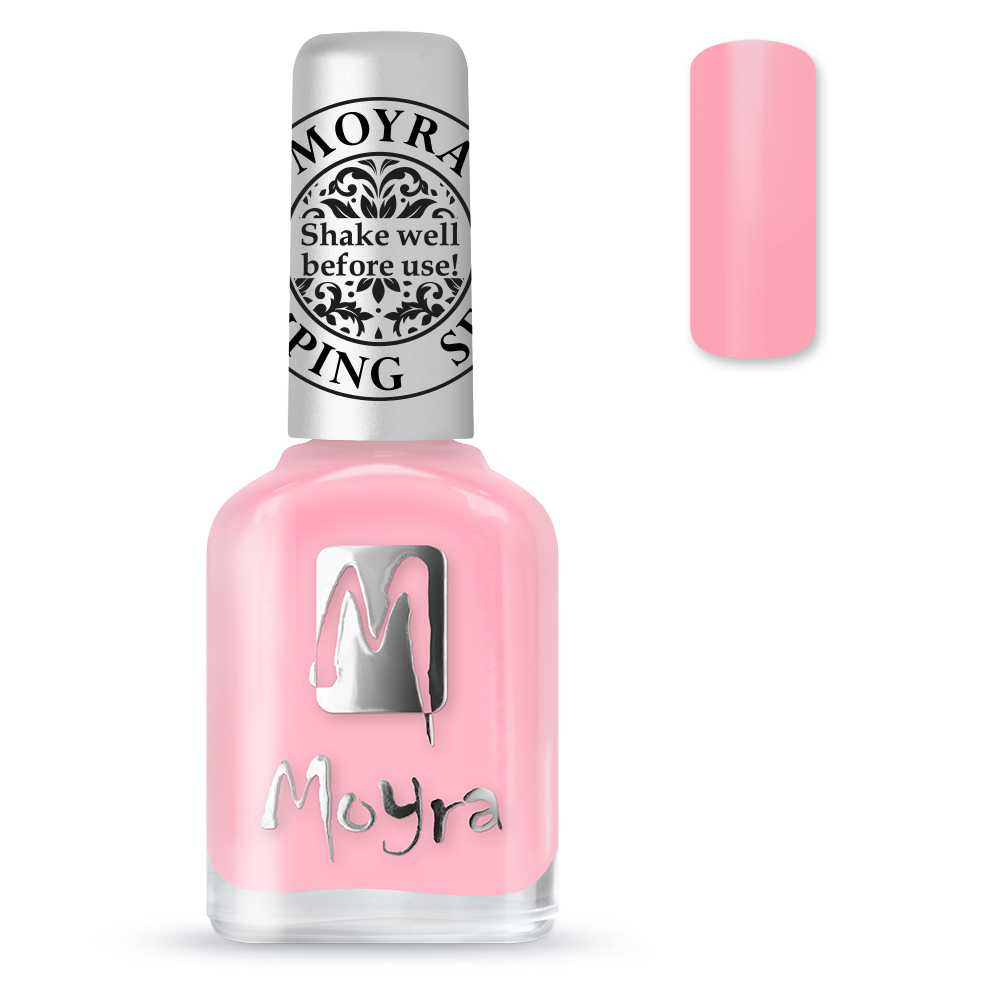Moyra stamping nail polish SP19 light pink