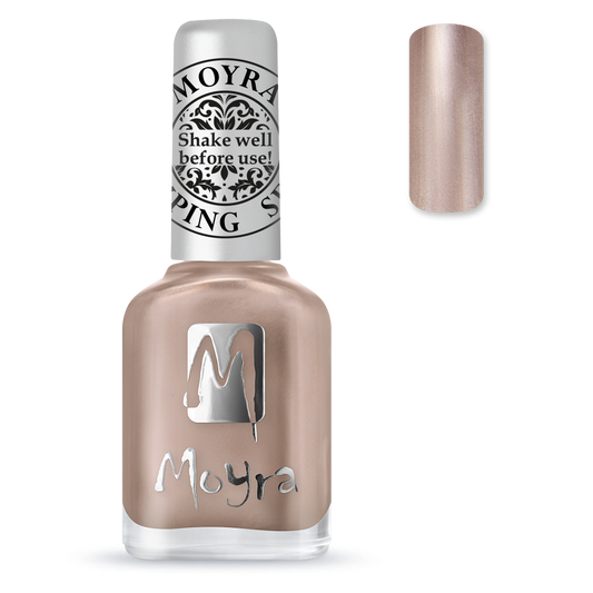 Moyra stamping nail polish SP34 rose gold