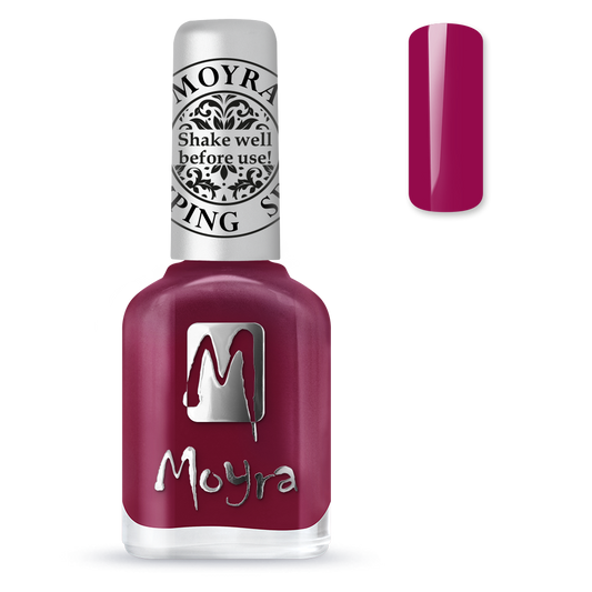 Moyra stamping nail polish SP40 Amaranth red