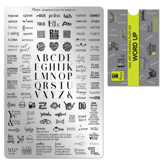 **Stamping Plate 129 Word Up