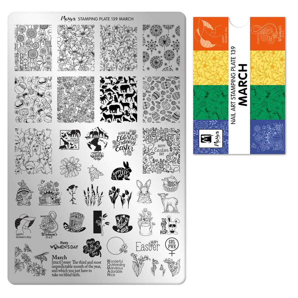 **Stamping Plate 139 March & Optional try on plate sheet
