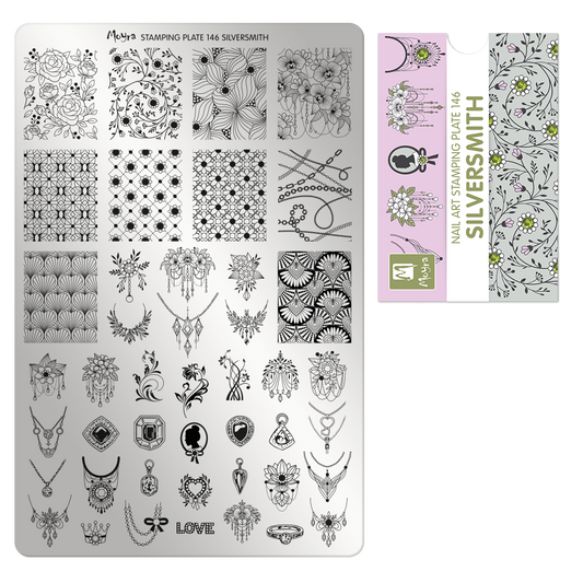 Moyra stamping plate 146 Silversmith