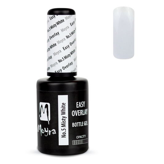 Moyra easy overlay bottle gel No 05 Misty white