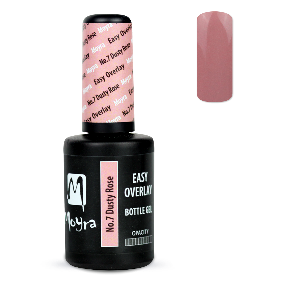 Moyra easy overlay bottle gel 07 dusty rose