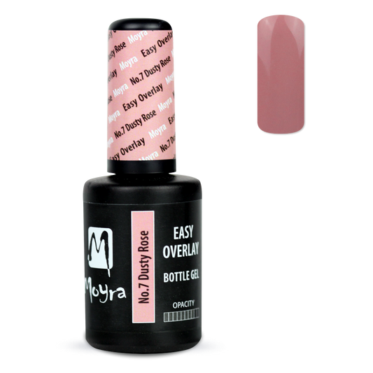 Moyra easy overlay bottle gel 07 dusty rose