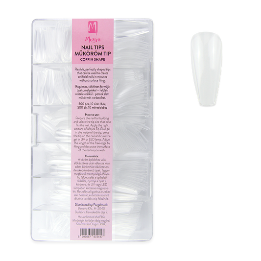 Moyra nail tips (full cover) coffin shape