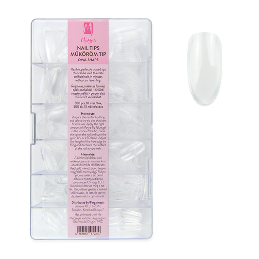 Moyra nail tips (full cover) oval shape