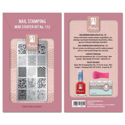 Moyra mini nail stamping starter kit 112 far far away