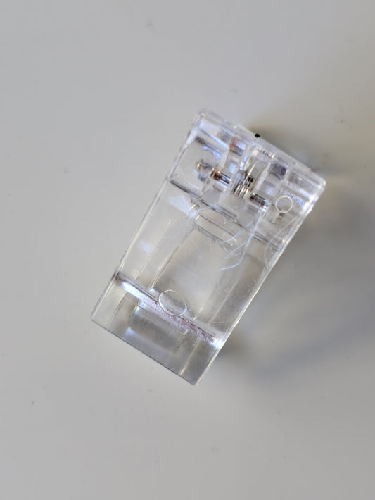 Clear clip for dual system nail forms