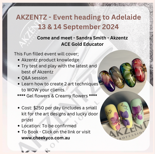 Akzentz product knowledge & Gel Art Class - Adelaide