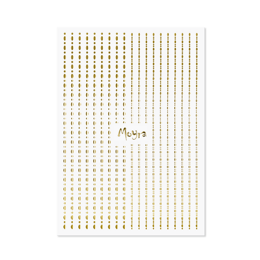 Nail Art Strips Gold Dots 01