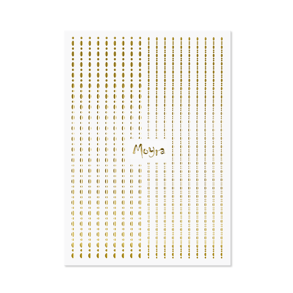 Nail Art Strips Gold Dots 01