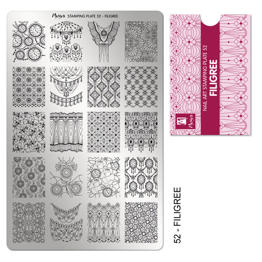 Stamping Plate 52 Filagree