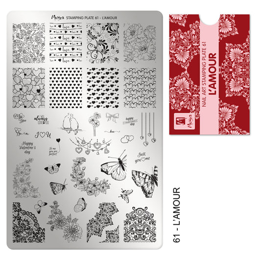 Stamping Plate 61 L'Amour